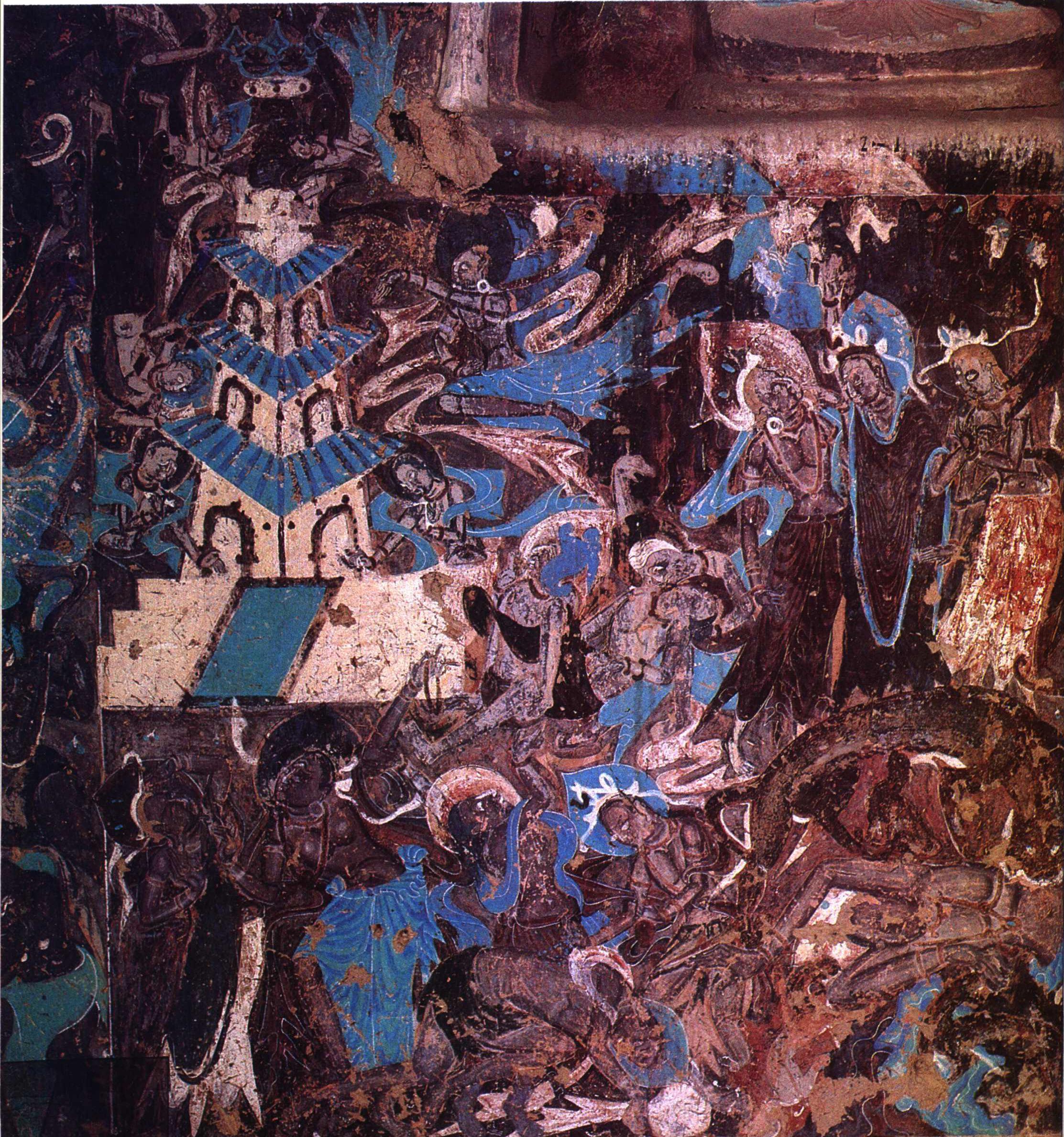 神游千年大美敦煌北魏254窟3佛本生萨埵太子舍身故事高清大图