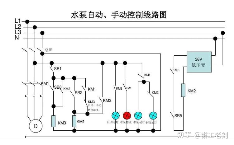 自动供水控制器线路图图片