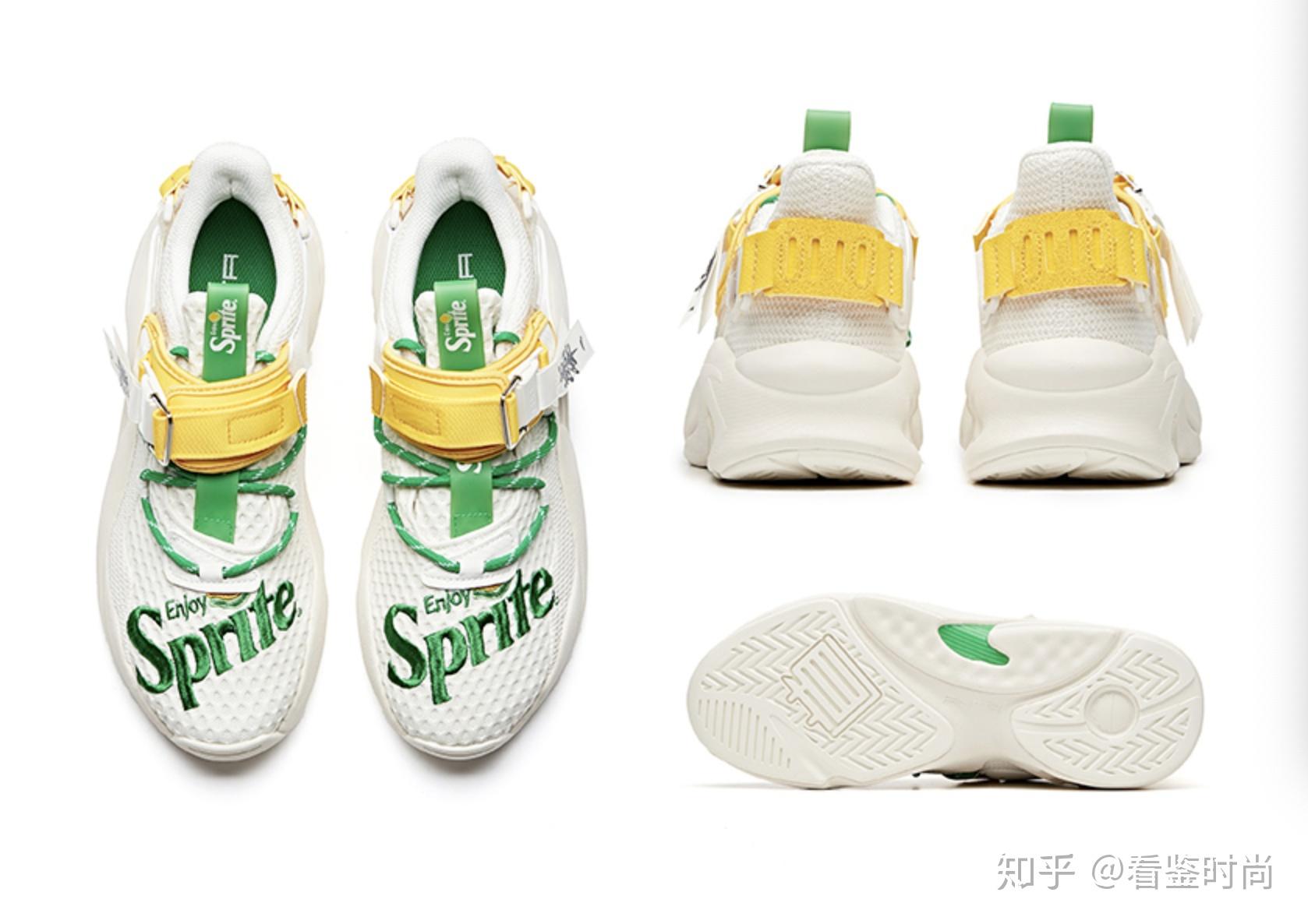 安踏男鞋雪碧联名休闲运动鞋