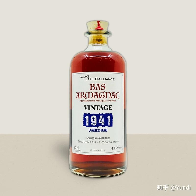 年份信息vintage/bottled: 1941/2021, 80 年酒精度alcohol by volume