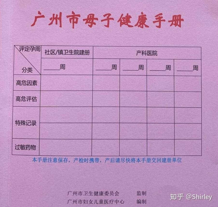 围产保健册回执单 zhuanlan.zhihu.com