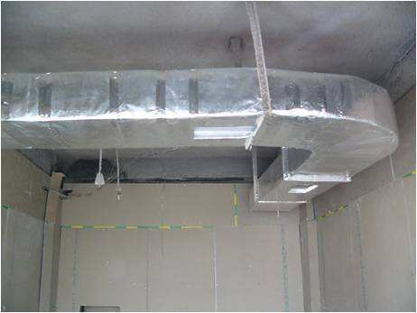 如下图依次为管道 保温层 铝箔 捆扎胶条,这种和上述室内风管保温保冷