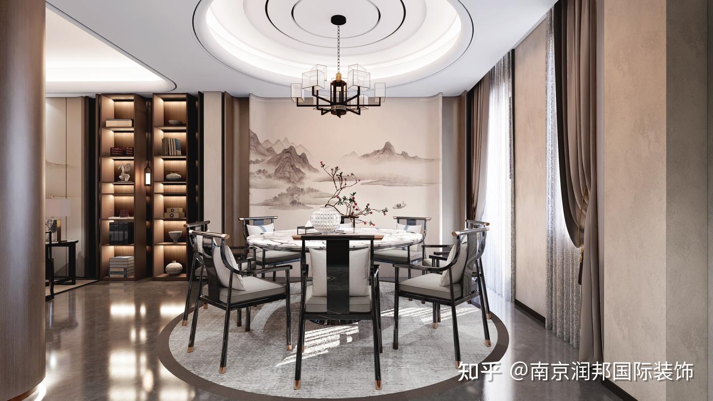 景枫加州城520平方米新中式风格独栋别墅设计 - 知乎