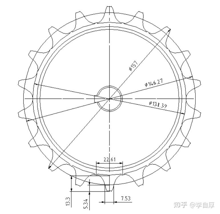 一,链轮尺寸计算,依据gb 1244