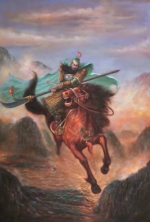 等时机成熟,便让关羽骑上当时军中最快的赤兔马只身冲下山去