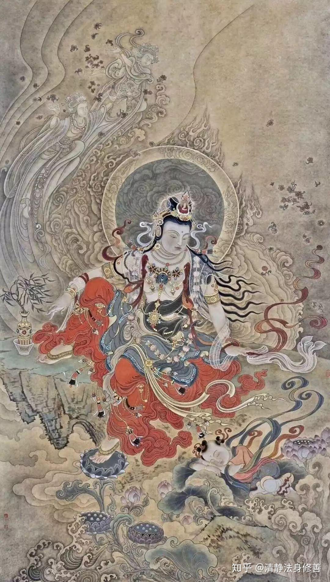 梦遇如来佛与观音菩萨，心灵的觉醒与慈悲的指引