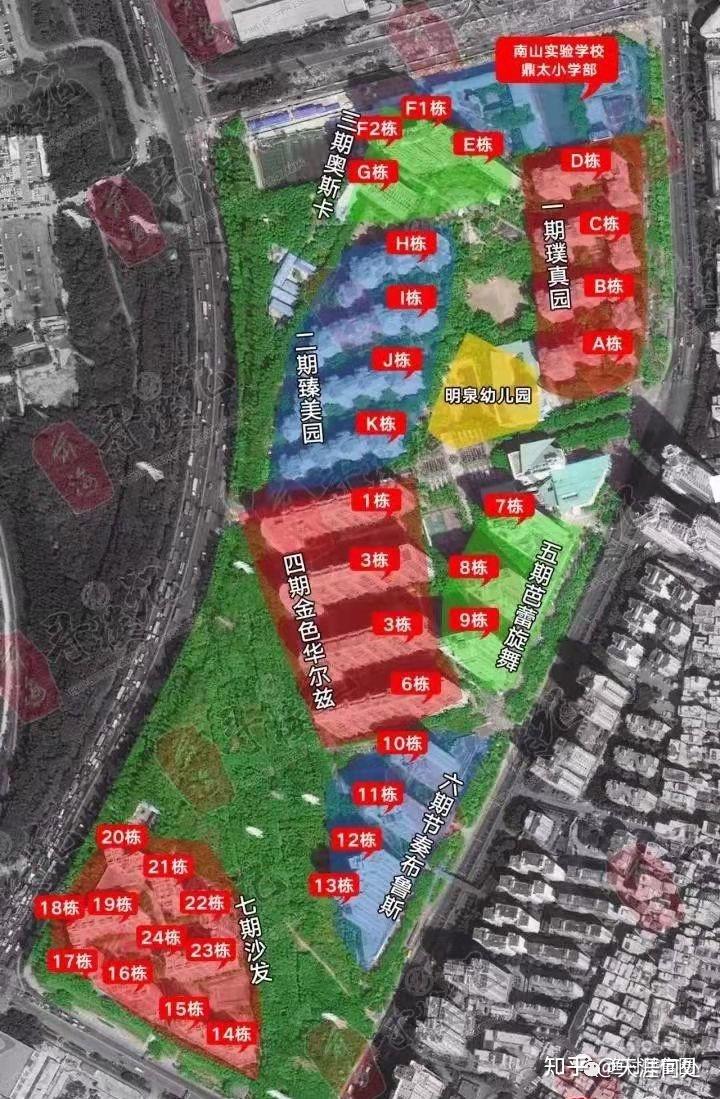 深圳小区楼栋分布图前海篇收藏版