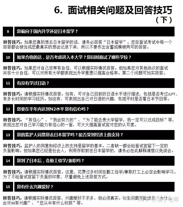 重要日本大學面試指導著裝要求面試技巧