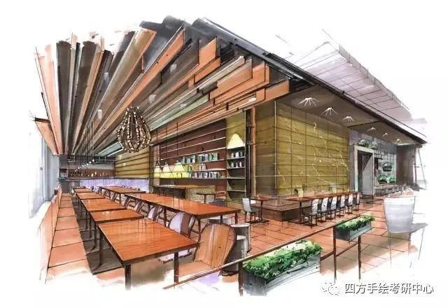 四方手绘环艺室内表现 | 手绘效果图优秀作品集锦 - 知乎