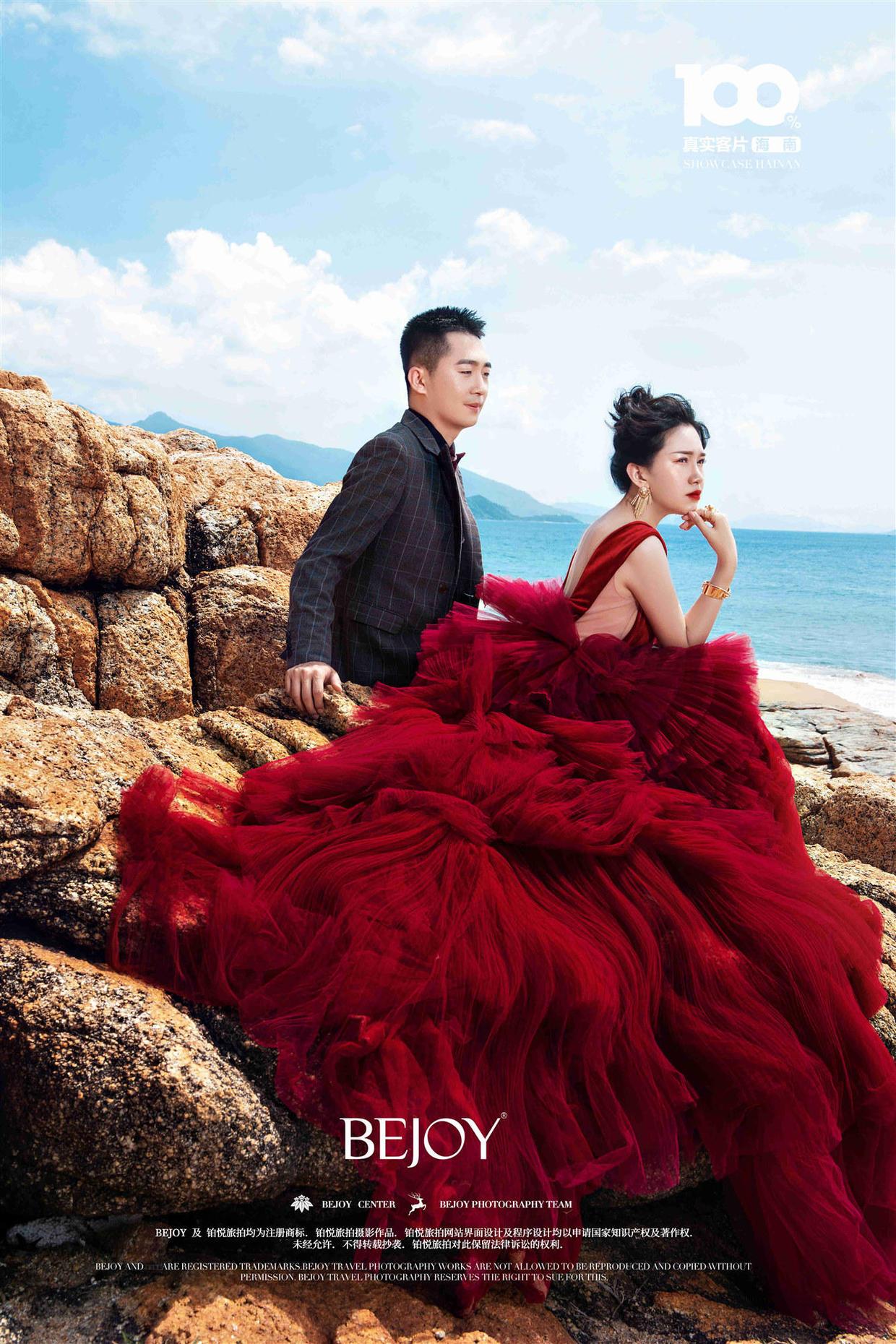 铂悦旅拍站在彩虹上的婚纱照有多美堪称梦幻仙境