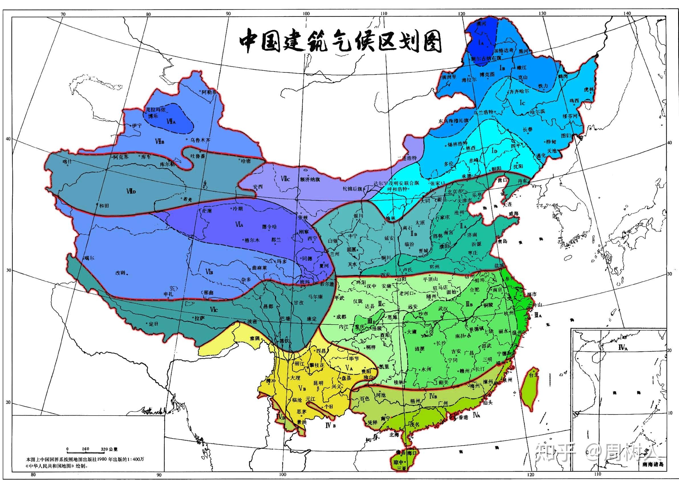中国建筑气候区划图 - 知乎