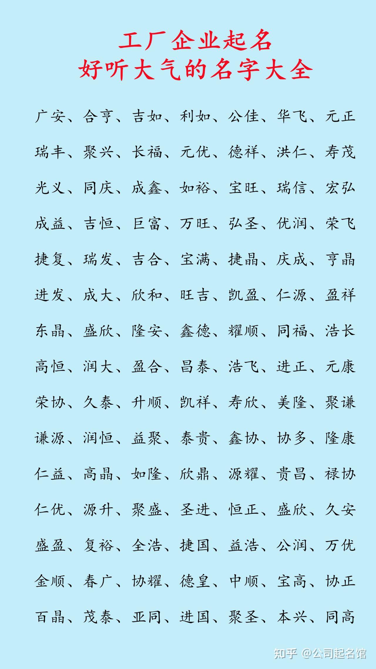 公司取名大全2024款 最新版免费公司名字 (公司取名大全简单大气)