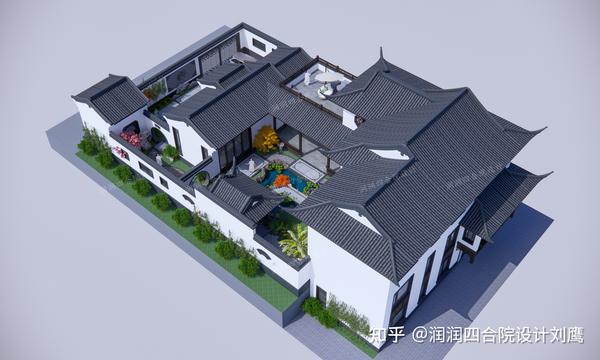 润润四合院设计刘鹰:两进苏式合院别墅18×32,庭院深深,意境悠然 - 知乎