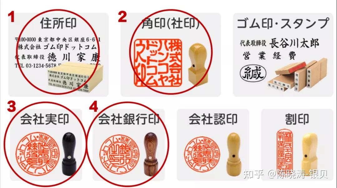日本会社的印章种类及用途说明 - 知乎