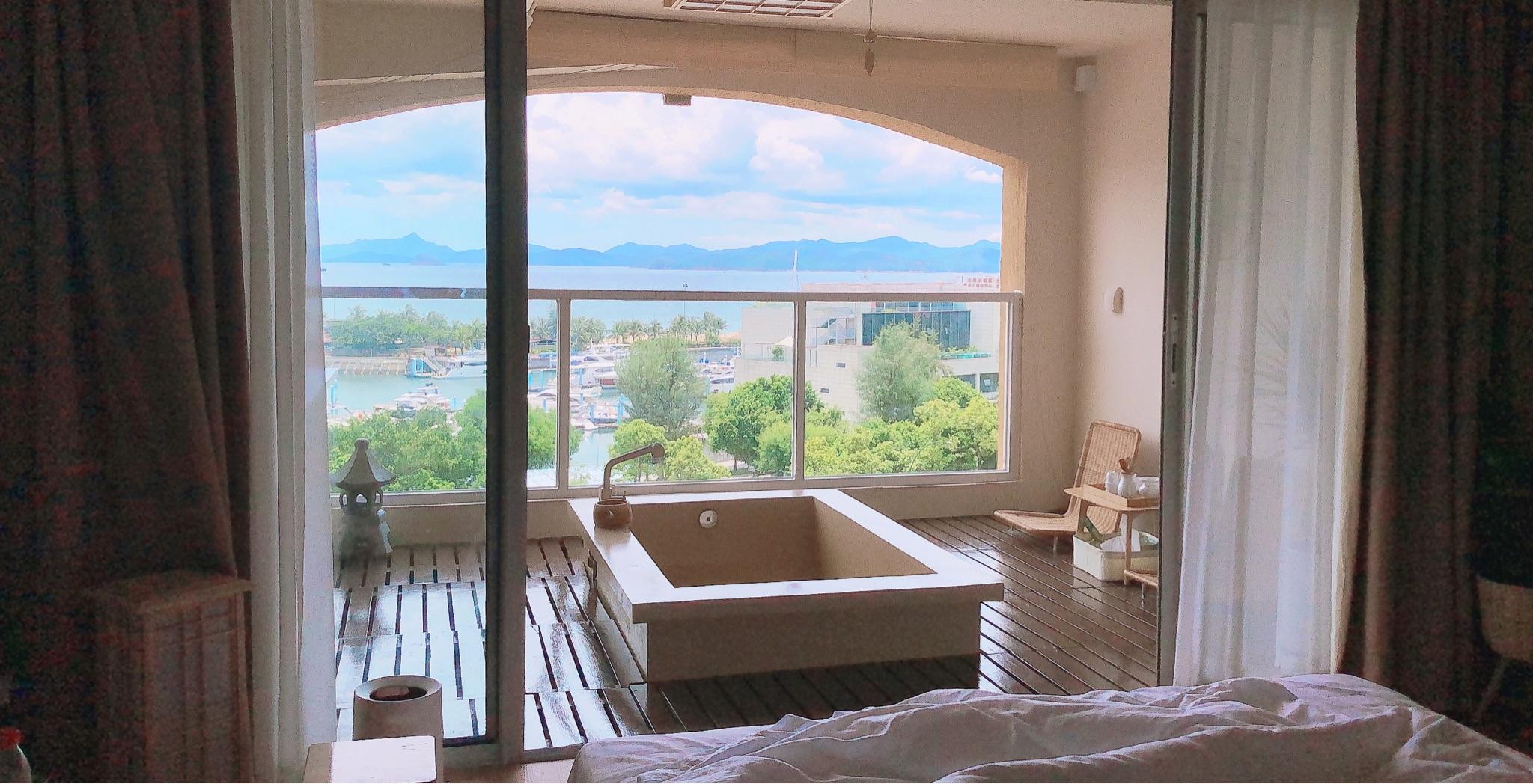 深圳大梅沙海边汤屋民宿分享像像住进新海诚动漫风