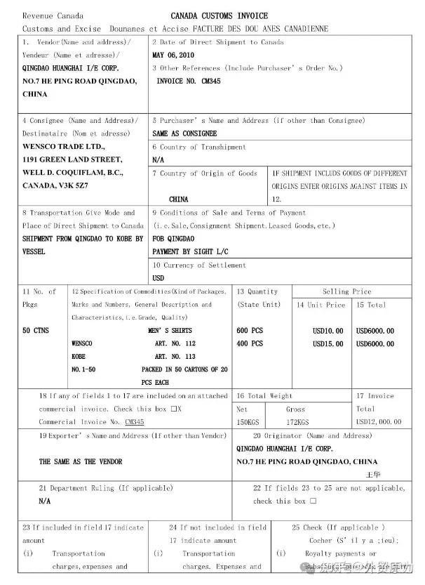 外贸全流程常用30种单证图文汇总,建议外贸人收藏 - 知乎