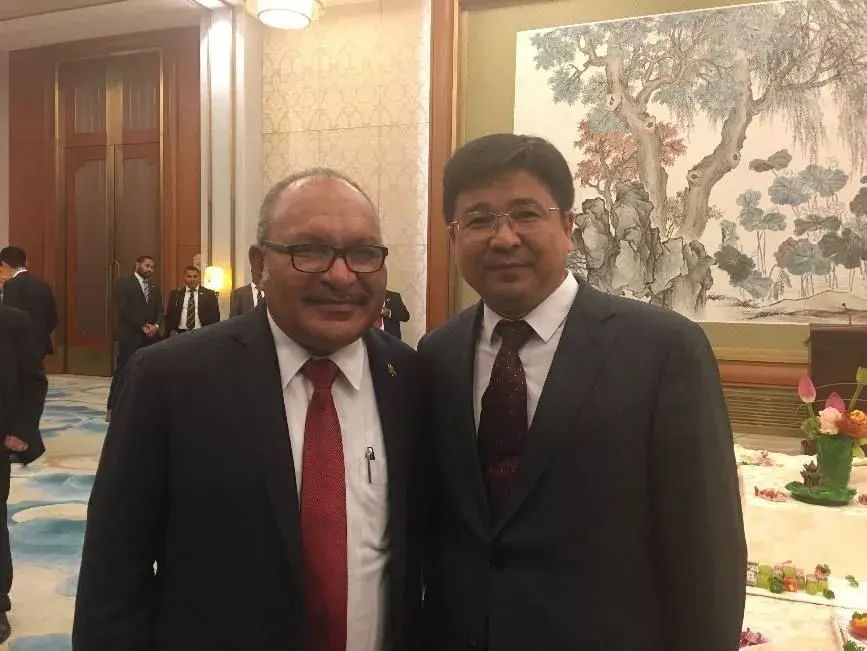 开源投资,应通科技总裁赵光波先生受巴布亚新几内亚总理邀请参加apec