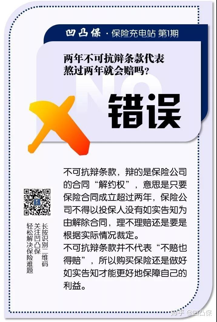 两年不可抗辩条款代表熬过两年就会赔吗