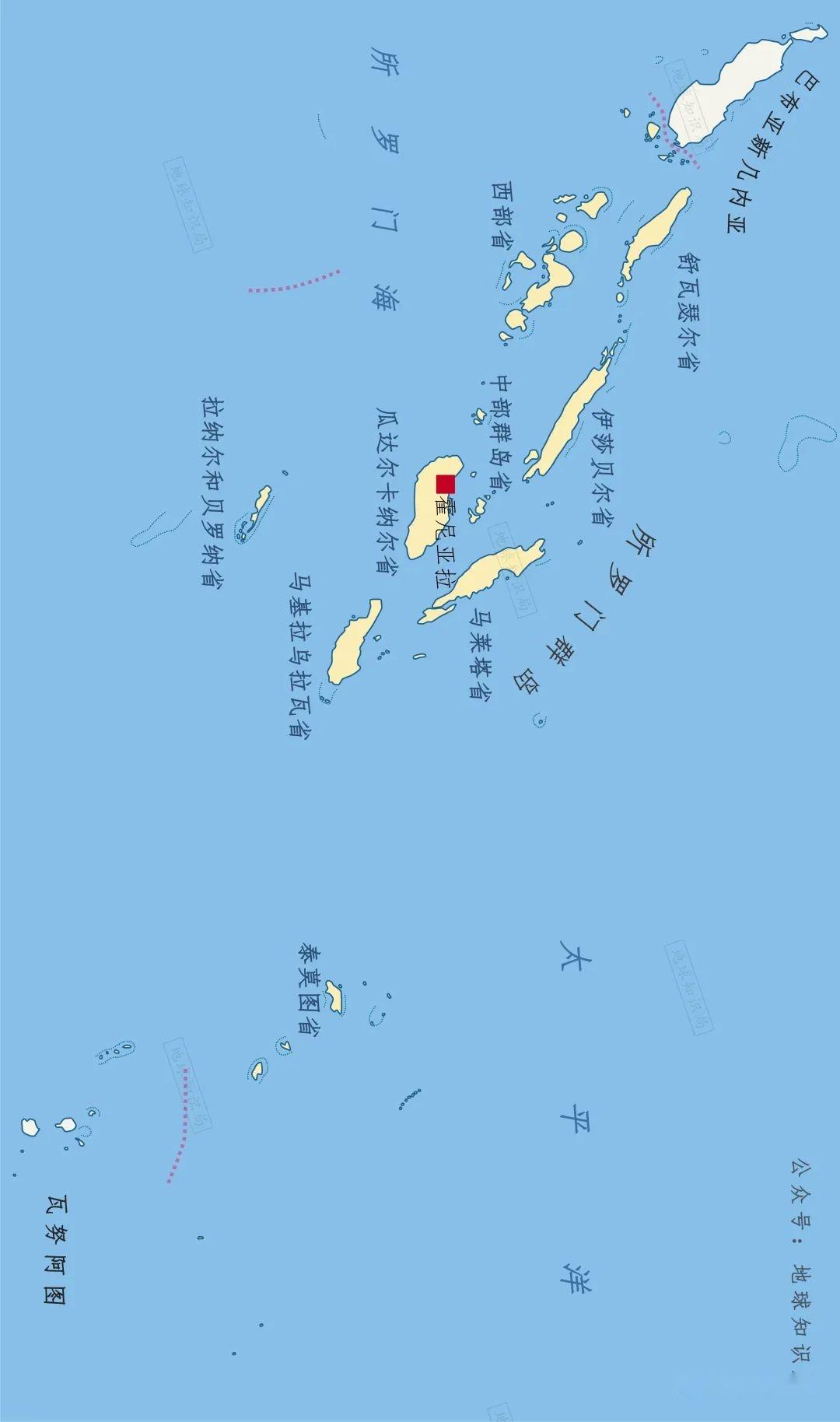 索罗门群岛地图图片