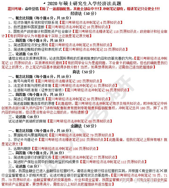 华东政法大学经济法真题题型题量分值和命中参考 - 知乎