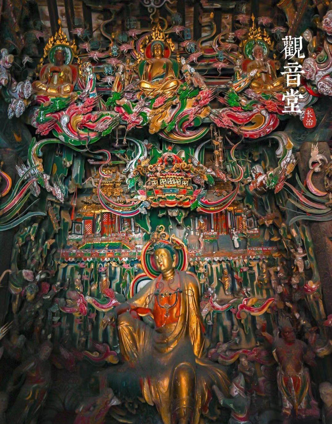 明代觀音殿彩塑/明代观音殿彩塑