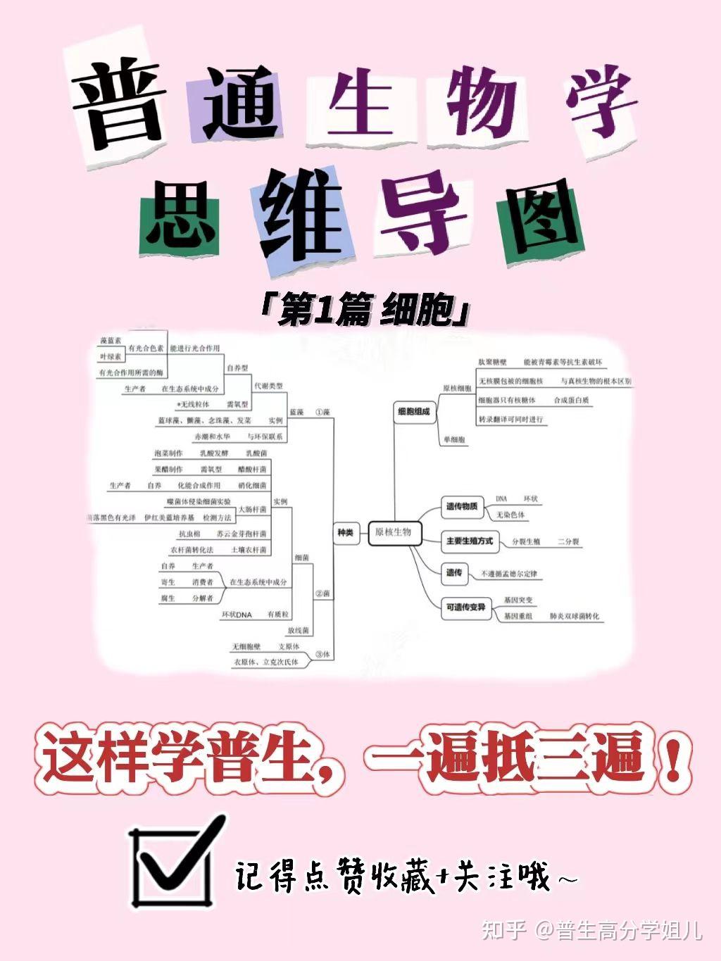 普通生物学考研第1篇细胞思维导图总结来啦