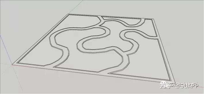 微地形景观sketchup建模思路