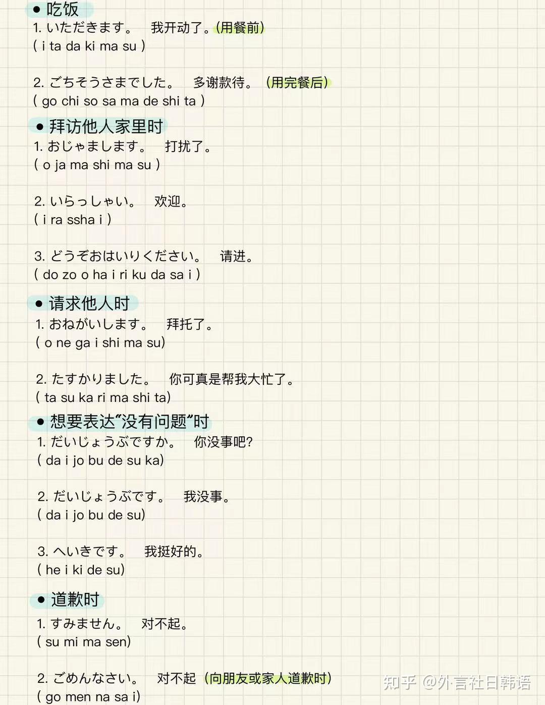 【日语学习】日语中常见的寒暄用语 - 知乎