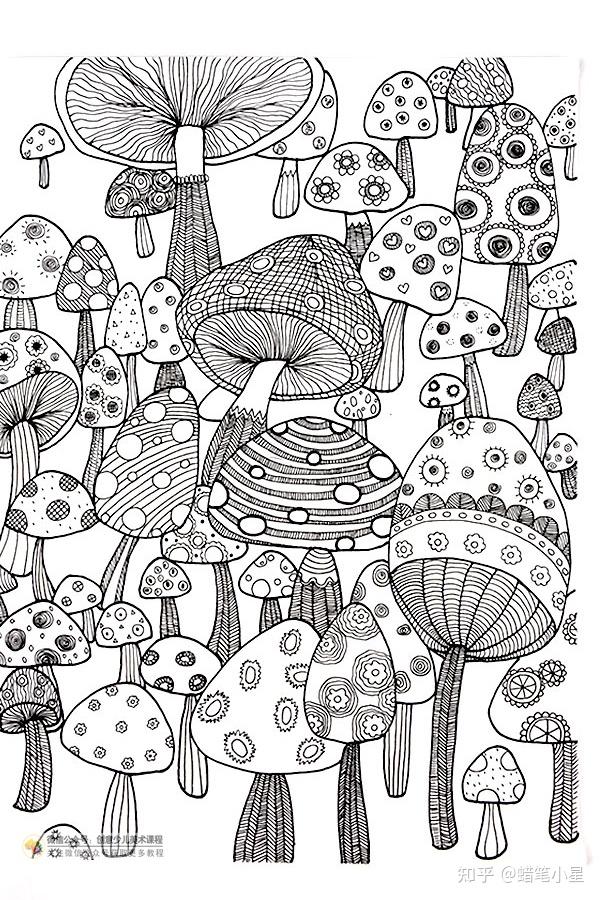 少儿创意美术课程 | 《蘑菇林》7-9岁