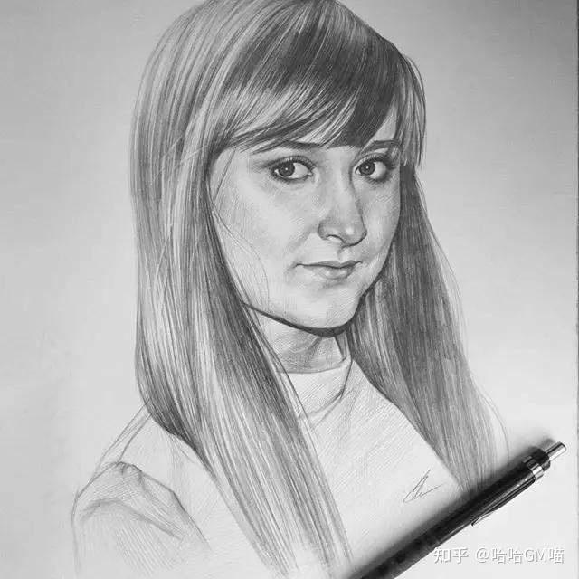 人物肖像素描画北京校尉美术带你欣赏国外以为素描艺术家