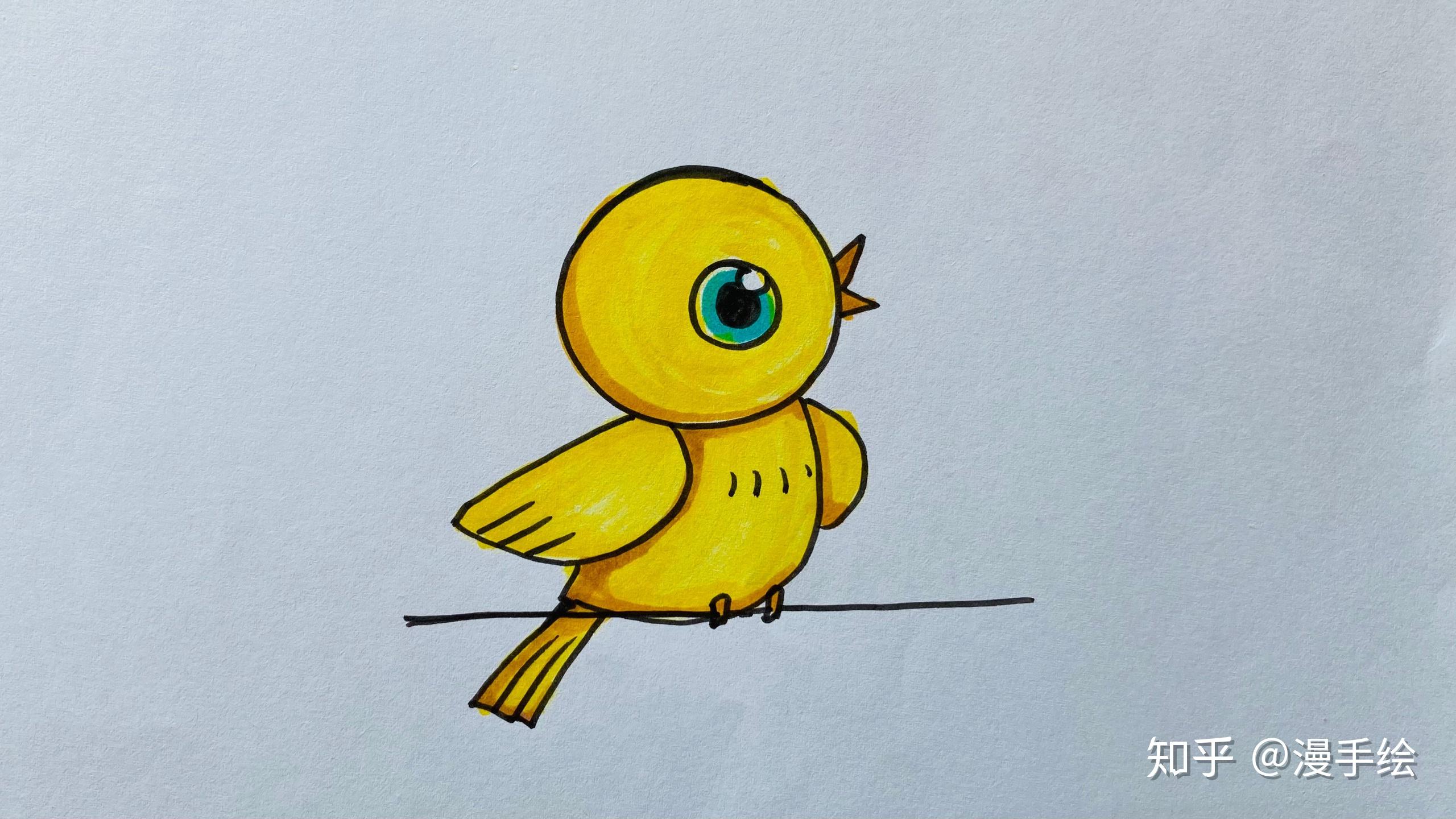 简笔画小鸟怎样画?
