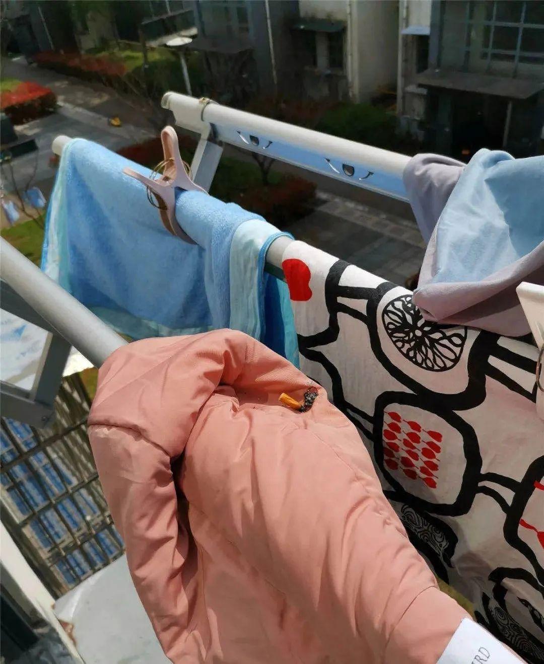 晾晒的衣物全毁!还有人被砸进icu!这件事已入刑千万别做