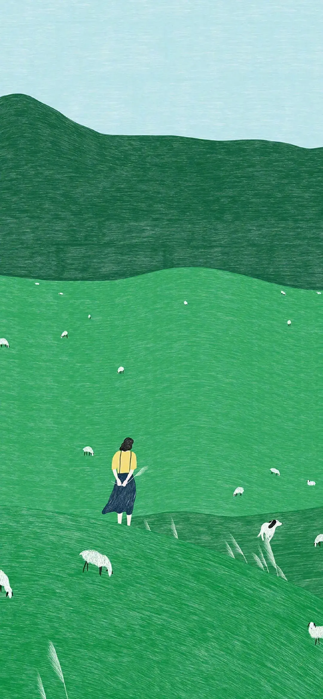 有没有绿色系列的动漫壁纸呀