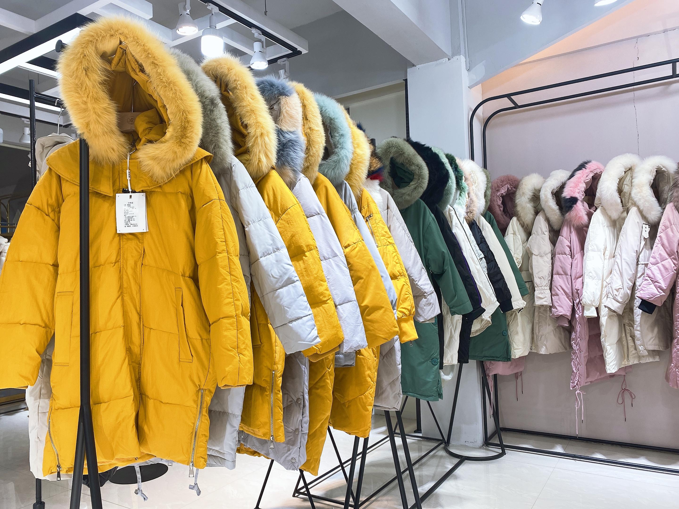 萱恩妮20冬装羽绒服品牌折扣女装批发走份货源进货拿货渠道大码女装