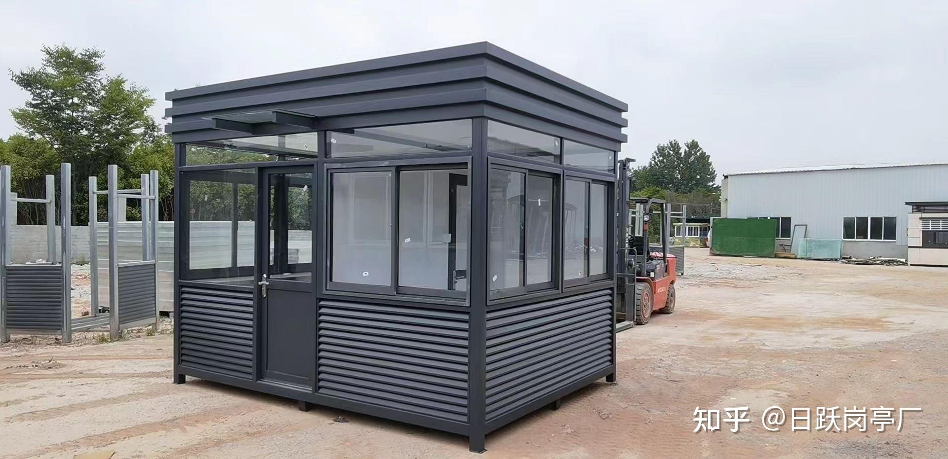 日跃岗亭内蒙古不锈钢岗亭核酸检测亭多功能岗亭厂家供应