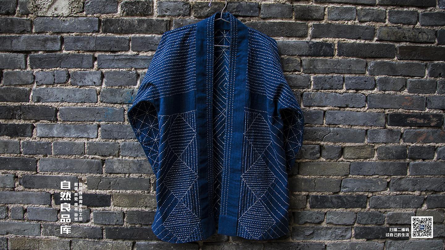 自然良品库手作工坊,刺子绣几何图案