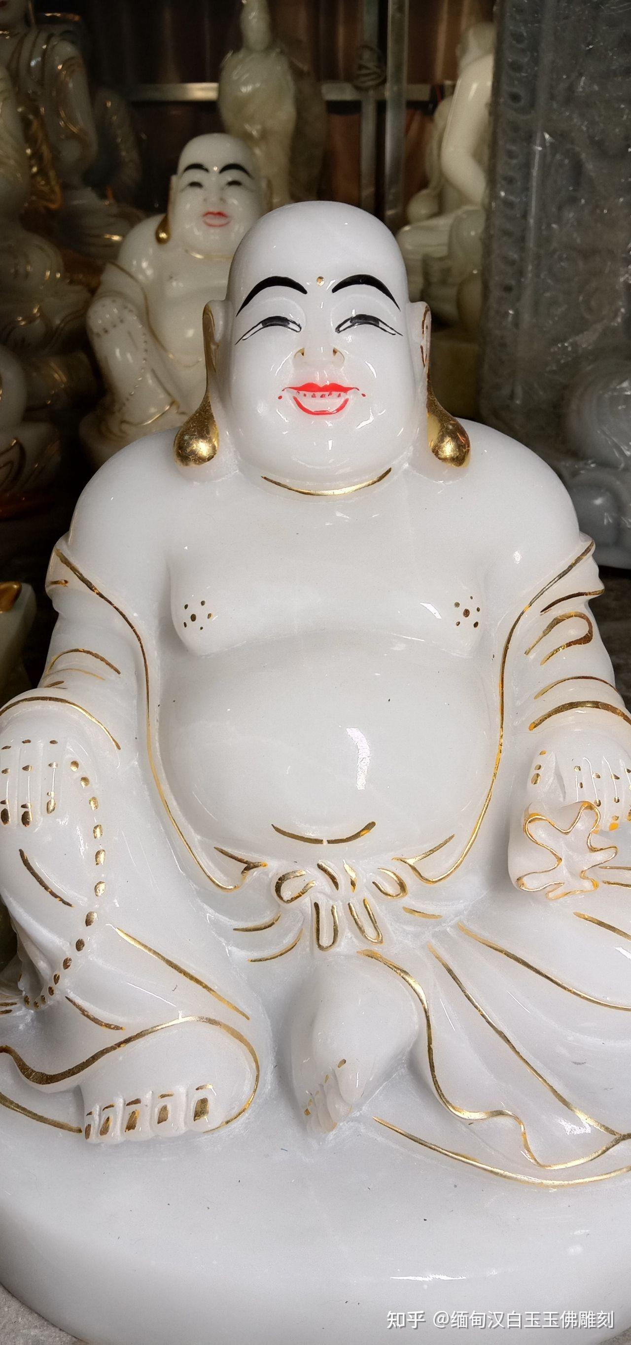 缅甸汉白玉玉佛雕刻转载请注明来源