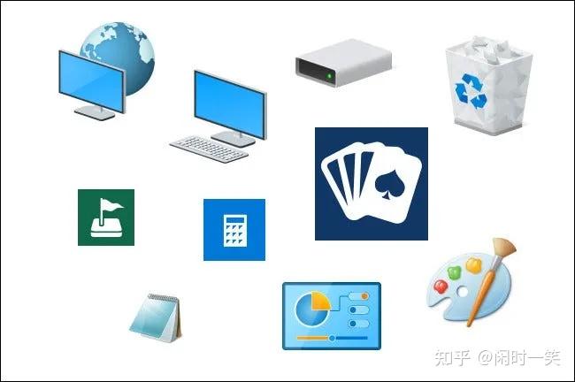 Windows 图标的视觉历史：从 Windows 1 到 11 - 知乎