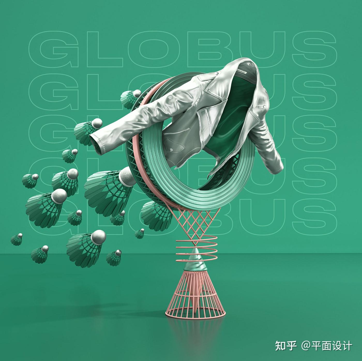 4d风格设计作品!立体感