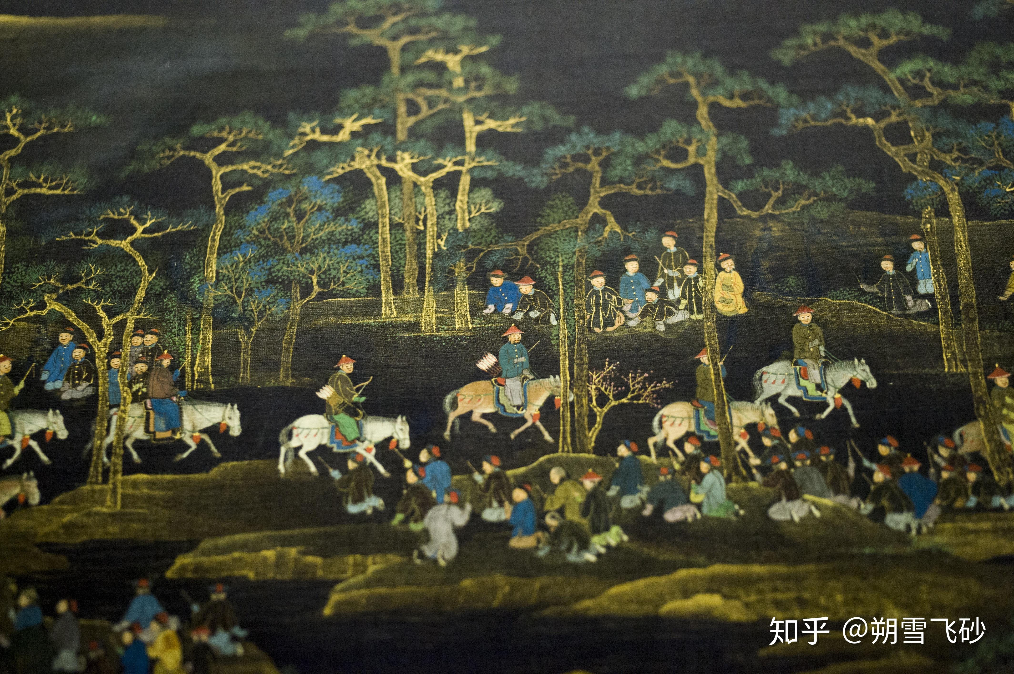 万笏朝天图卷杨维桢 行书梦游海棠城记卷元纸本纵 35厘米 横74厘米本