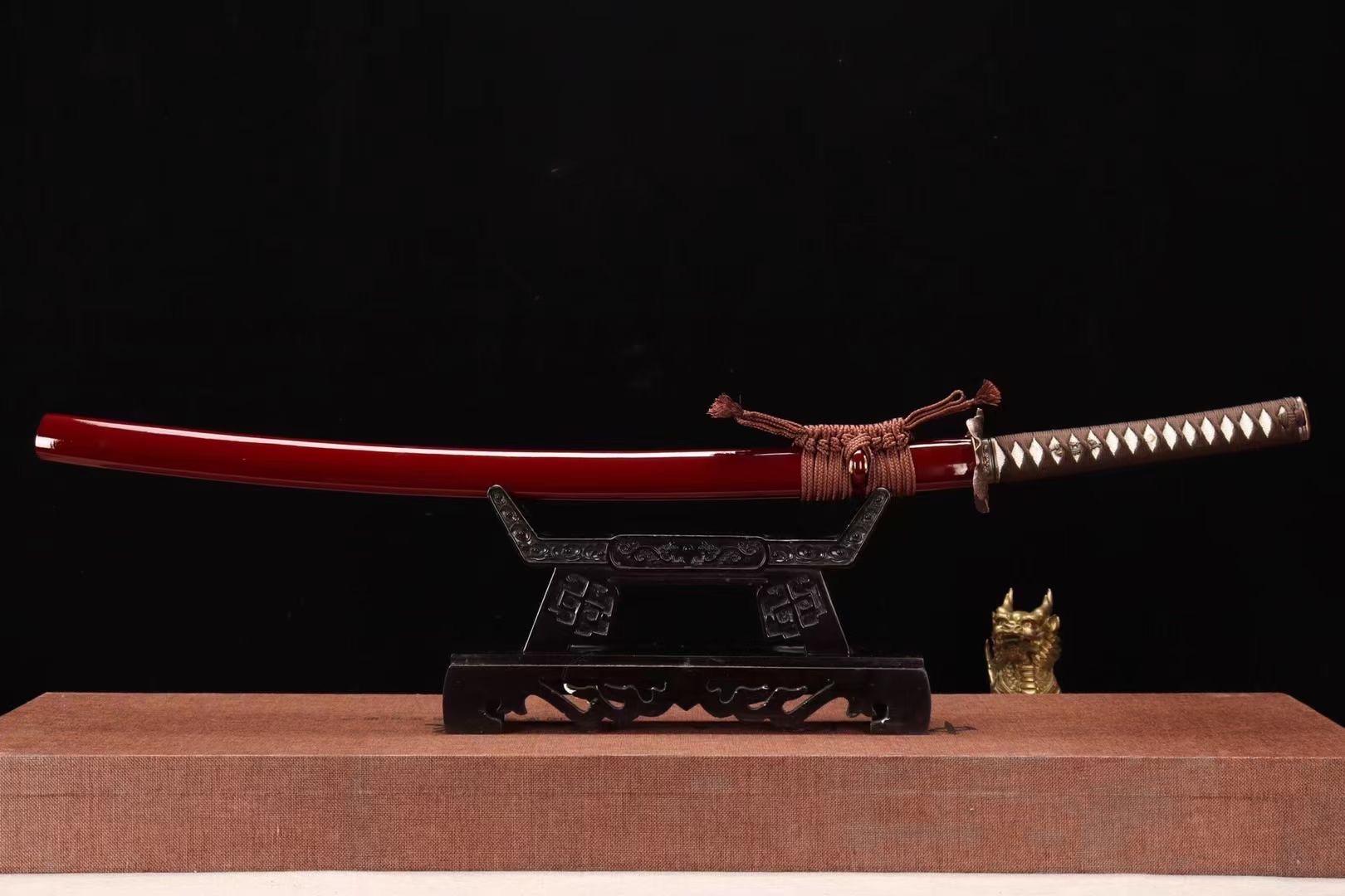 龙泉宝剑手工锻打刀浪客剑心逆刃刀绯村剑心精品武士刀