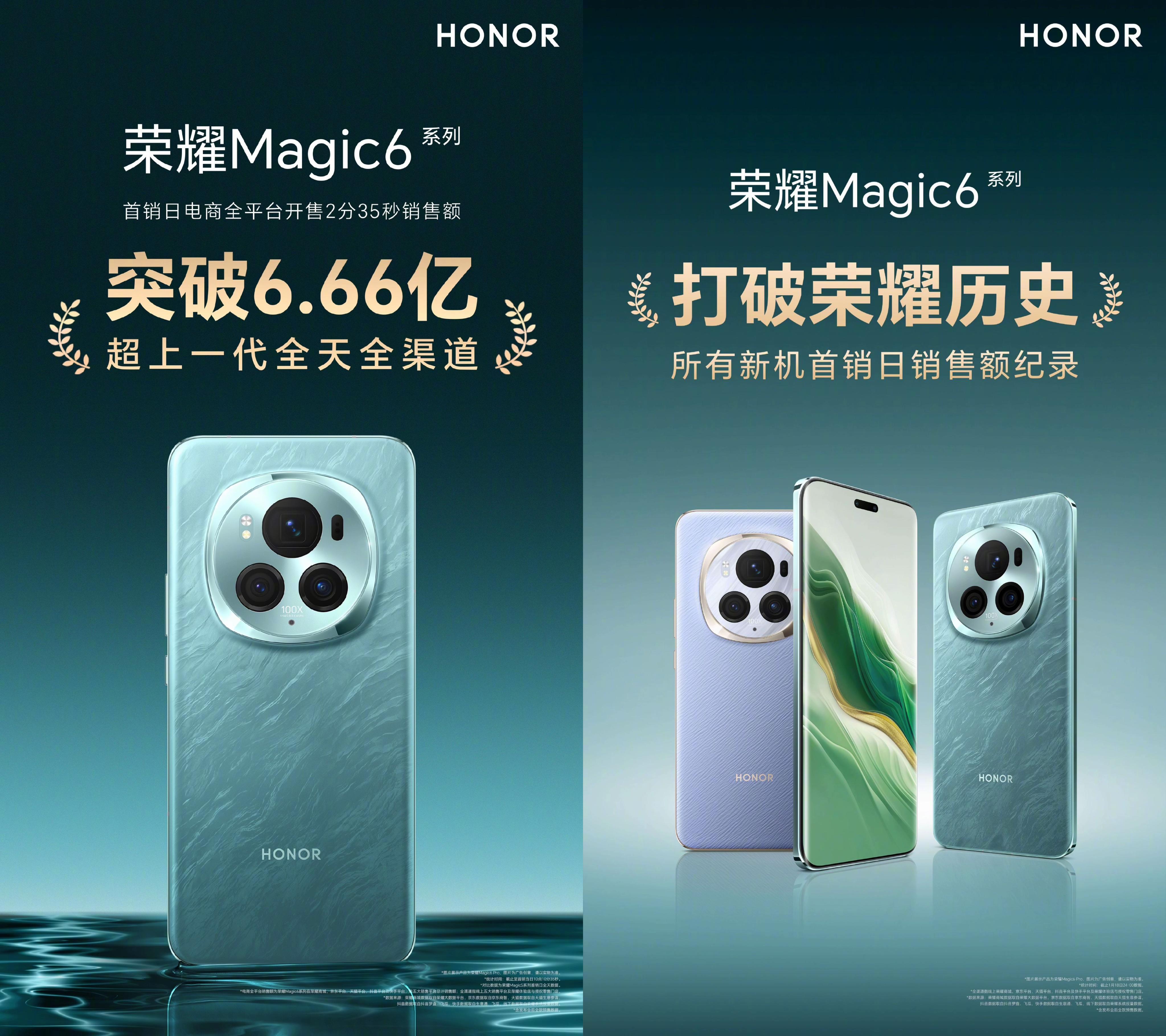 荣耀magic6迎来降价促销,最高降价751元,创售价历史新低!