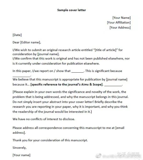 撰写cover letter的注意事项 - 知乎