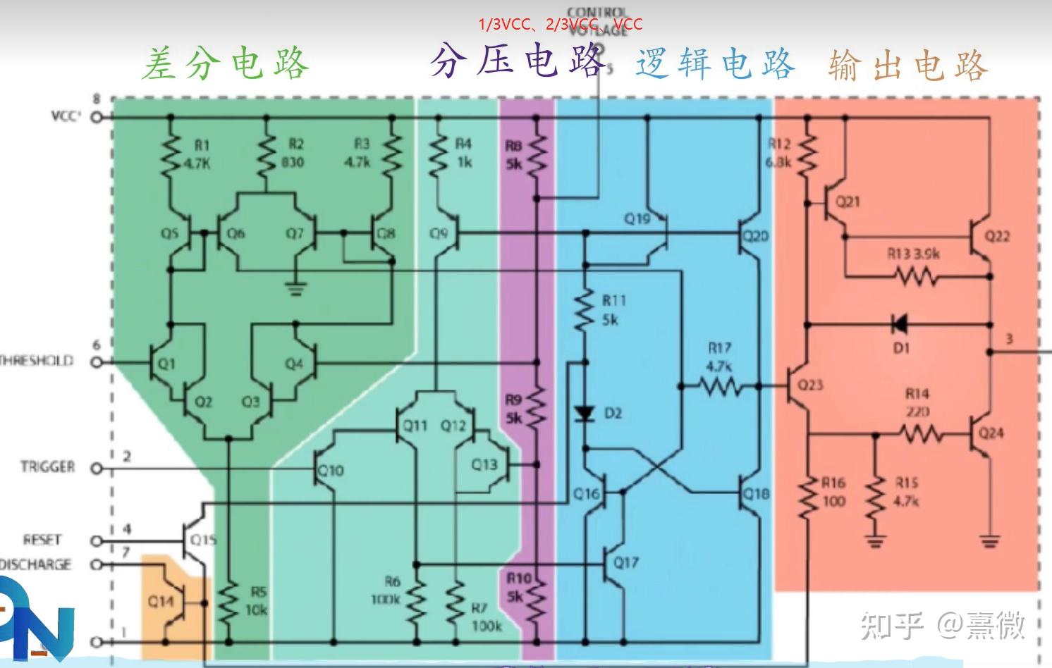 13 芯片引脚定义 图1 内部电路结构 芯片本身就是由无数个晶体管组成