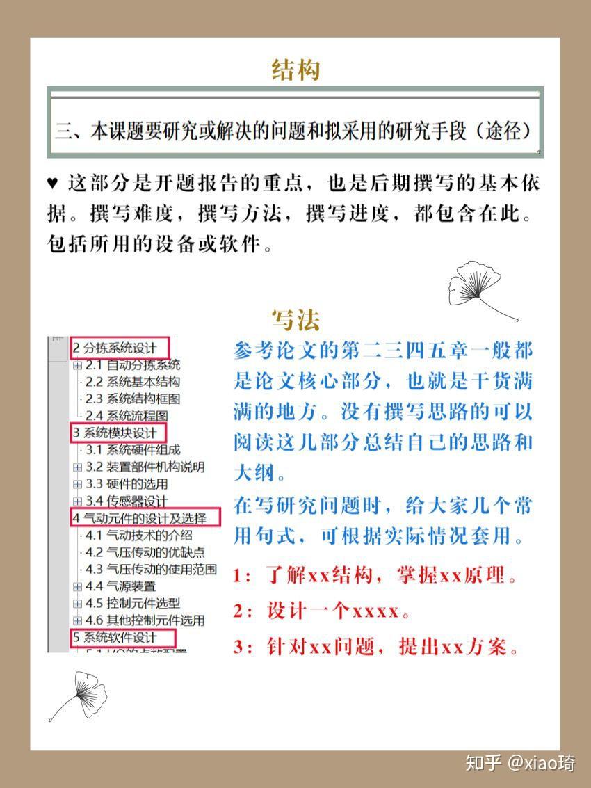 一天完成开题报告?老学姐手把手教你如何写毕业论文开题报告 - 知乎