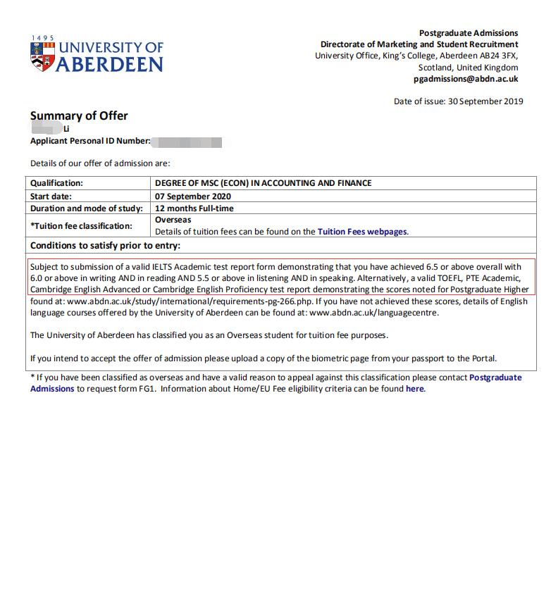 阿伯丁大学会计与金融硕士课程详细介绍及案例分享