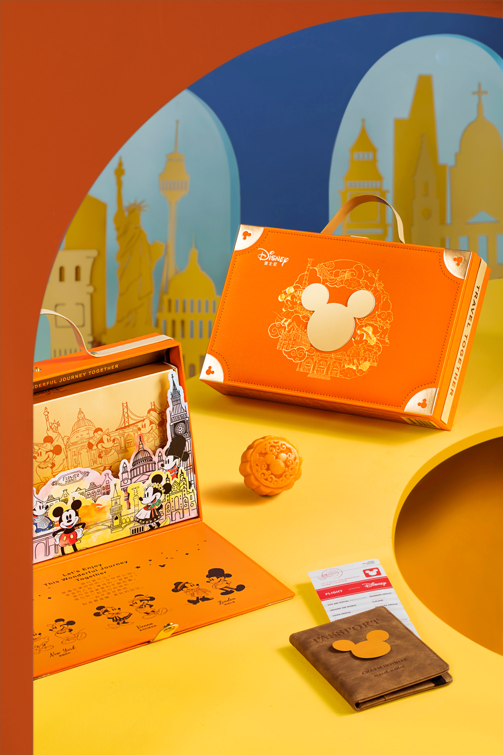 迪士尼月饼包装设计一场说走就走的旅行