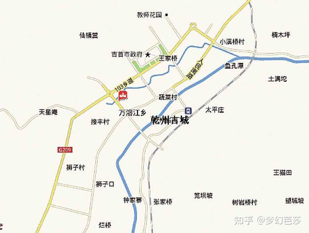 吉首乾州地图高清版图片