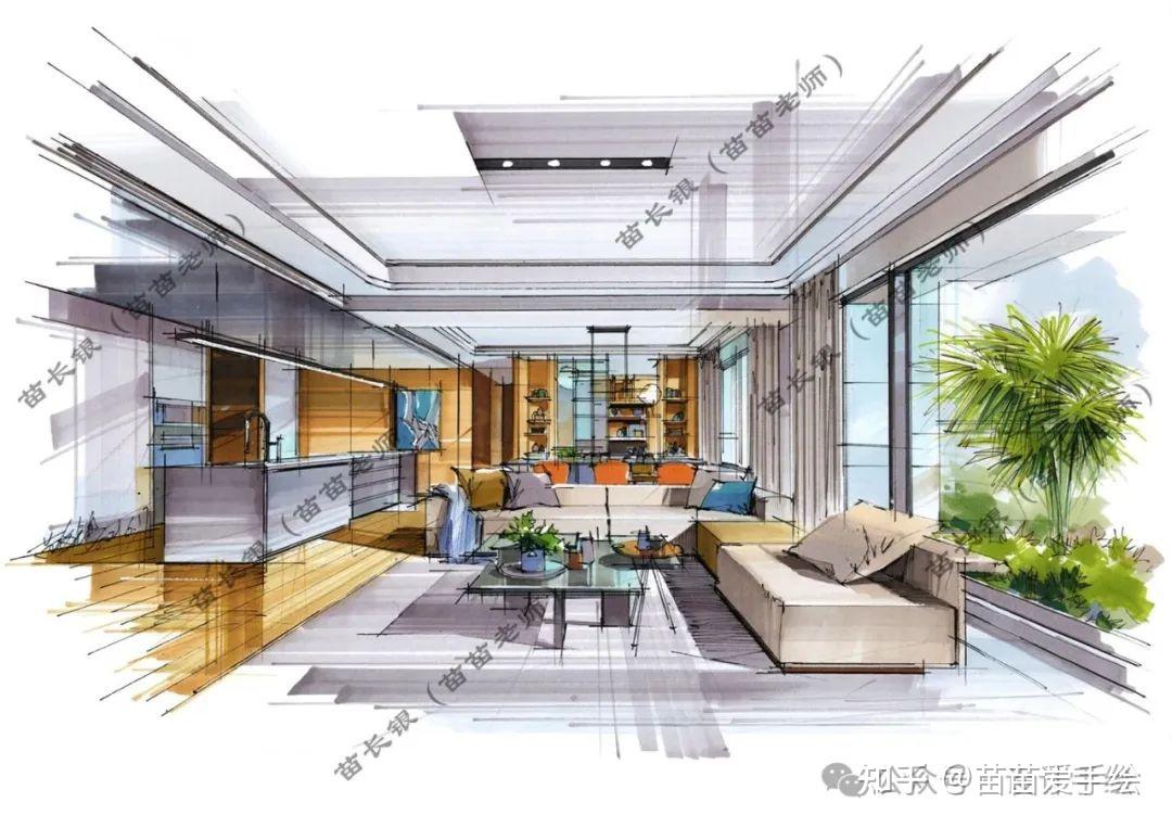 我的室内手绘60幅! - 知乎