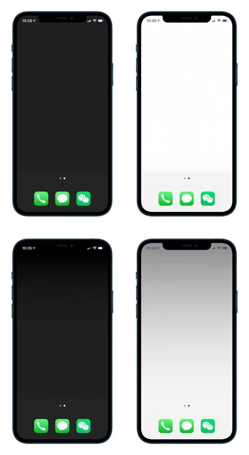 ios隐藏dock栏神奇壁纸iphone12桌面壁纸主屏透明免越狱多色
